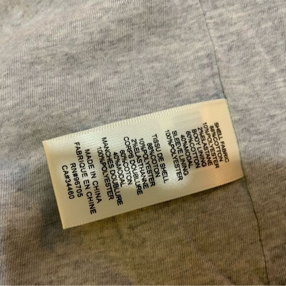 Rebecca Taylor Slub Suiting Jacket - Dove Grey - Size 4 - Picture 8 of 9